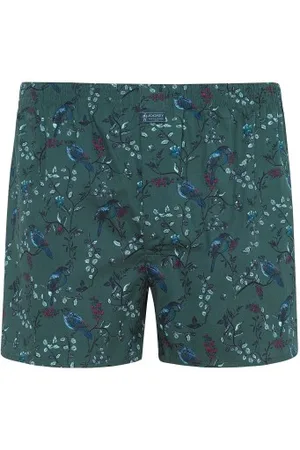 Jockey Herenslips Woven Poplin Boxer Shorts Groen katoen Medium Heren