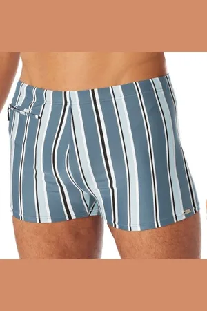 Schiesser Zwembroeken Aqua Classic Swim Shorts Blauw/Licht Medium Heren