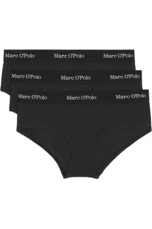 Marc O’ Polo Marc O Polo Panty 3P Zwart katoen Large Dames
