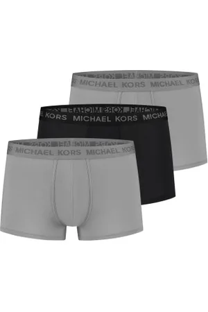 Michael Kors Herenslips 3P Supreme Touch Trunks Grijs/Zwart Small Heren