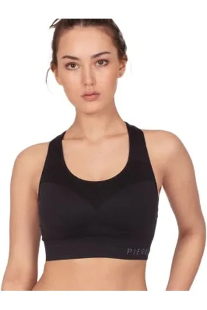 Pierre Robert Medium Support Sports Bra Zwart polyamide X-Small Dames