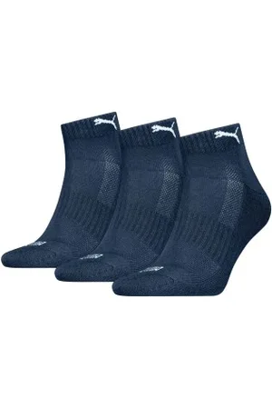 PUMA Sokken 3P Cushioned Quarter Sock Marine Maat 35/38