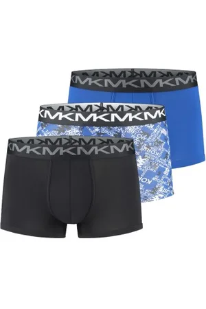 Michael Kors Herenslips 3P Stretch Factor Trunks Zwart/Marine/Wit katoen Small Heren