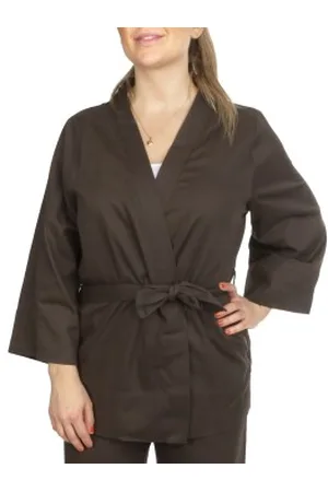 Pierre Robert X Jenny Skavlan Cotton Lounge Kimono Donkergroen S/M Dames