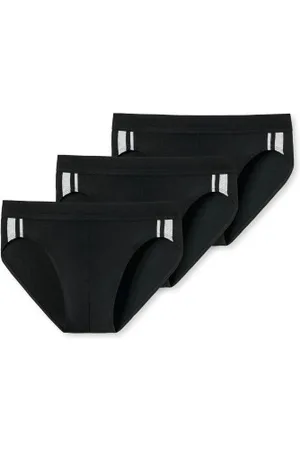 Schiesser Herenslips 3P 95-5 Stretch Rio Slip Zwart katoen Small Heren