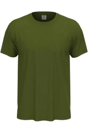 Stedman Classic Men T-shirt Militair groen katoen Small Heren