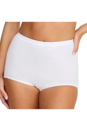Damella Classic Cotton Maxi Brief Wit katoen Small Dames