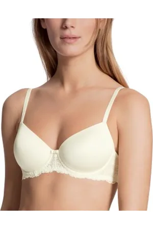 Calida Sensual Secrets Underwired T-shirt Bra Crème A 80 Dames