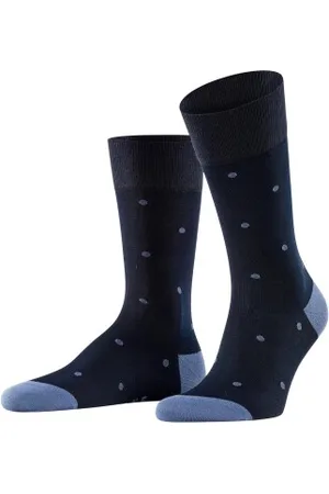 Falke Falke Sokken Dot Socks Blauw katoen Maat 39/42 Heren