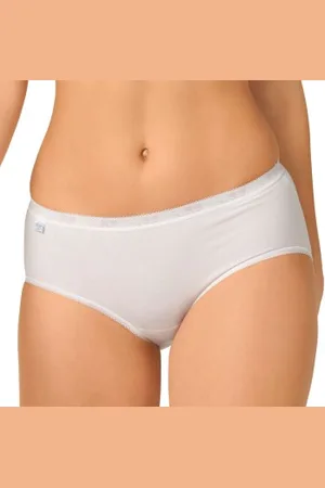 Sloggi 2P Basic Plus Midi Briefs Wit katoen 38 Dames