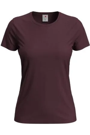 Stedman 4P Classic Women T-shirt Donkerrood katoen Small Dames