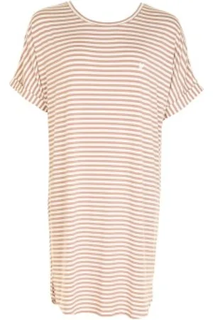 Missya Softness Modal Big Shirt Bruin patroon modaal Medium Dames