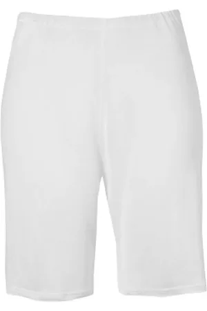 Damella Microfiber Waist Slip Shorts Wit viscose 54 Dames