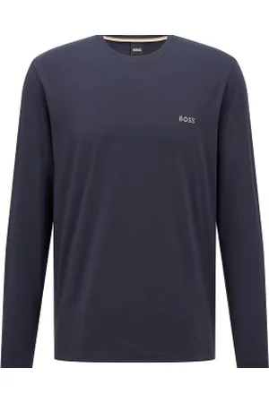 HUGO BOSS Mix and Match Long Sleeve Shirt Donkerblauw katoen Medium Heren