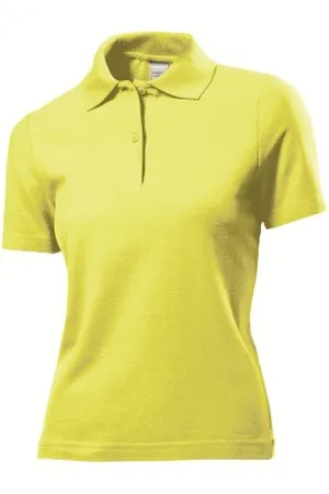Stedman Polo Women Geel katoen Small Dames