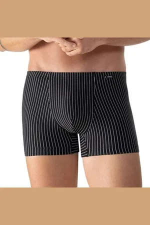 Mey Herenslips BC Stripes Shorty Wit/Zwart katoen Small Heren