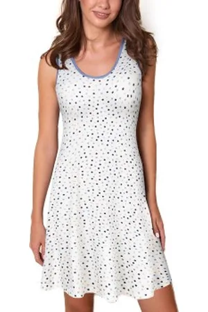 Lady Avenue Sleeveless Bamboo Nightdress Lichtblauw Bamboe X-Small Dames