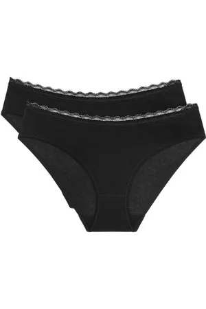 Triumph 2P Feel Of Cotton Tai Brief Zwart katoen 36 Dames