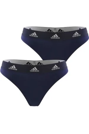 adidas 2P Underwear Brazilian Thong Marine katoen X-Small Dames