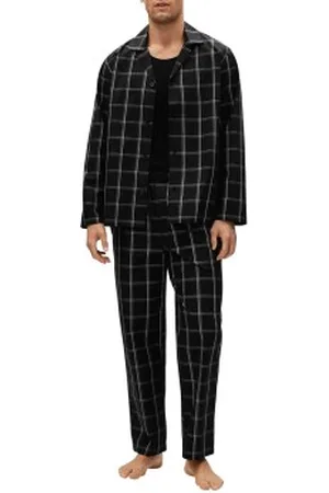 HUGO BOSS Urban Long Pyjama Zwart katoen Large Heren