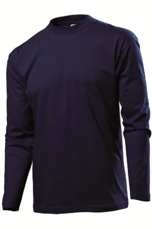 Stedman Classic Long Sleeve Men Donkerblauw katoen Small Heren