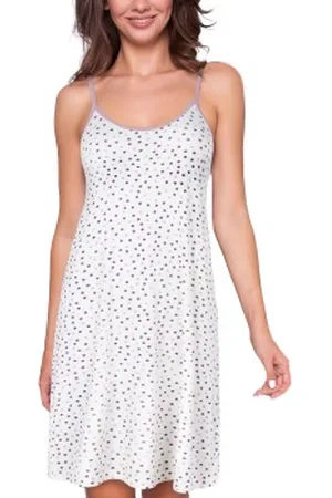 Lady Avenue Bamboo Spaghetti Nightslip Gestippeld Bamboe X-Small Dames