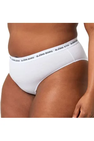 Björn Borg 2P Core Logo High Waist Brief Wit katoen Large Dames