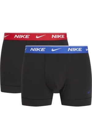 Nike Herenslips 4P Everyday Cotton Stretch Trunk Zwart/Blauw katoen Small Heren