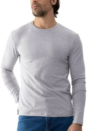 Mey Relax Long Sleeves Grijsgemel. katoen Small Heren