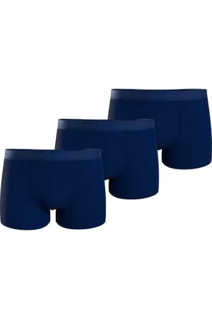 Tommy Hilfiger Herenslips 3P Everyday Luxe Trunk Donkerblauw Medium Heren