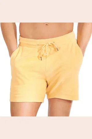Bread & Boxers Bread and Boxers Terry Shorts Geel ecologisch katoen Small Heren