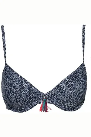 ESPRIT Sapphire Beach Underwire Bikini Marineblauw patroon C 70 Dames