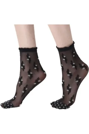 Oroblu Sokken Flowering Socks 20 Zwart polyamide One Size Dames