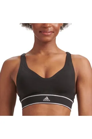 adidas 40GG Seamless Plunge Bra Zwart Large Dames