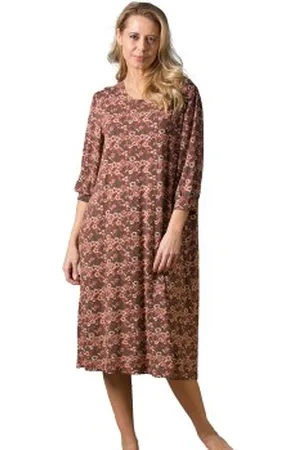 Trofé Trofe Flora Long Sleeve Nightdress Versch. kleure viscose Small Dames