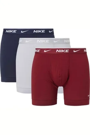 Nike Herenslips 6P Everyday Cotton Boxer Blauw/Rood katoen Small Heren