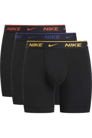 Nike Herenslips 3P Everyday Essentials Cotton Stretch Boxer Zwart/Geel katoen Small Heren