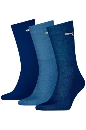 PUMA Sokken 3P Unisex Light Crew Socks Marine/Blauw Strl 35/39