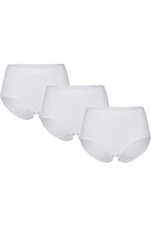 Pierre Robert 3P Cotton High Waist Brief Wit katoen Small Dames