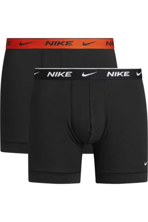 Nike Herenslips 6P Cotton Stretch Boxer Brief Zwart/Oranje katoen Medium Heren