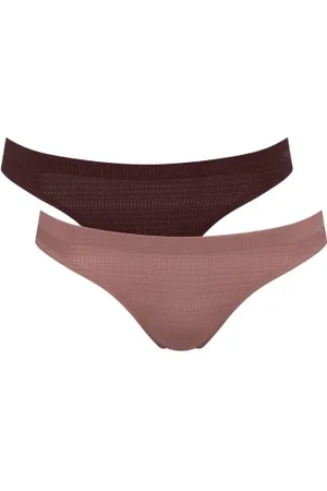 Sloggi 2P ZERO Motion Mini Brief Bruin polyester X-Small Dames