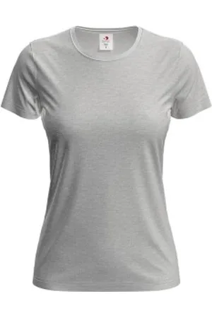 Stedman 4P Classic Women T-shirt Lichtgrijs katoen X-Small Dames