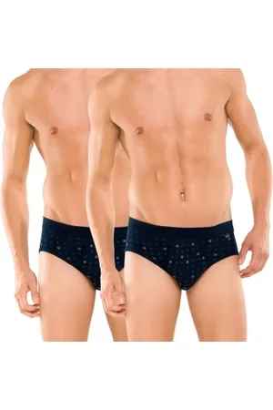 Schiesser Herenslips 2P Essentials Sport Briefs With Fly Marine katoen Medium Heren