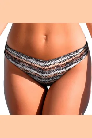 Wiki Puerto Rico Brazilian Bikini Brief Bruin patroon X-Small Dames