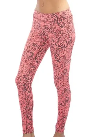 Casall Abstract Tights Oranje patroon 36 Dames
