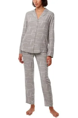 Triumph Boyfriend Fit Pyjama Grijs viscose 36 Dames