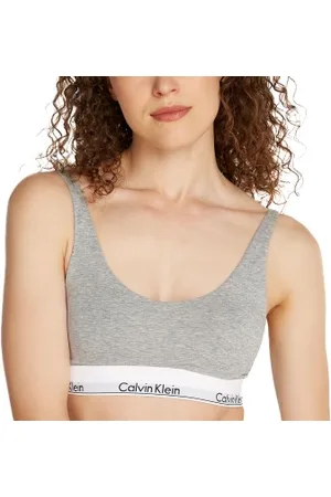 Calvin Klein Modern Cotton Lightly Lined Bralette Grijs Medium Dames