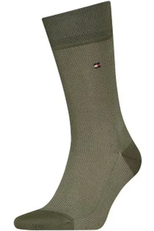 Tommy Hilfiger Tommy Hilfiger Sokken Men Premium Birdseye Socks Groen Maat 39/40 Heren