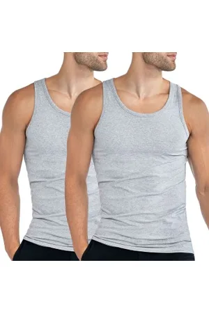 Bread & Boxers Bread and Boxers Men Tanks 2P Grijsgemel. ecologisch katoen Small Heren