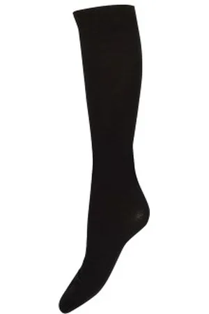Decoy Sokken Doubleface Knee-high Socks Zwart Maat 37/39 Dames